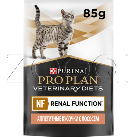 Purina Pro Plan Veterinary Diets NF Renal Function Advanced Care при поздней стадии патологии почек (лосось), 85 г