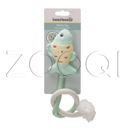 Beeztees Игрушка Рыбка на веревке «Рокси» для котят, 7x60x3 см
