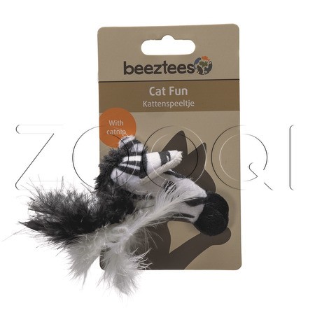 Beeztees Игрушка «Зебра Sazu» для кошек, 16 см