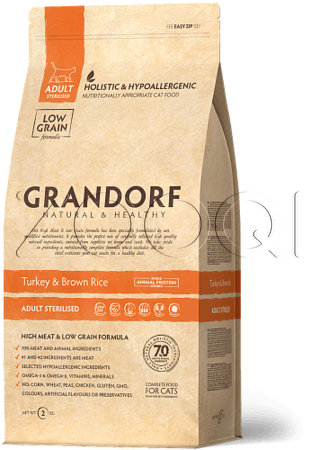 Grandorf Turkey&Rice Adult Sterilized