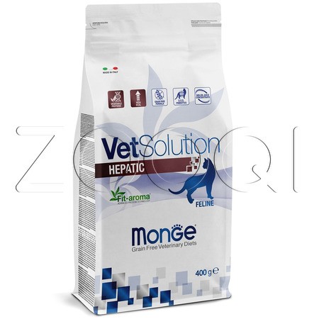 Корм Monge VetSolution Cat Hepatic для кошек (горох, курица)