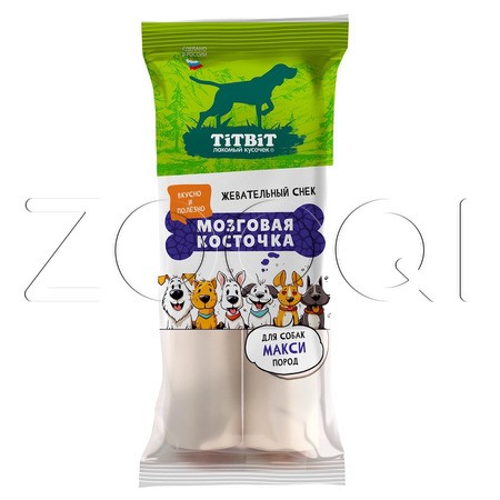 TiTBiT Жевательный снек «Мозговая косточка» для собак макси пород, 250 г