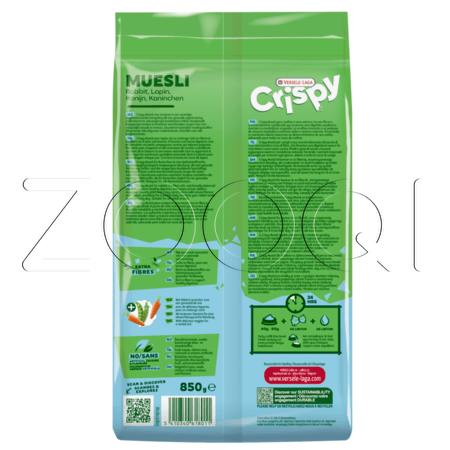 Корм Versele-Laga Crispy Muesli Rabbit для кроликов