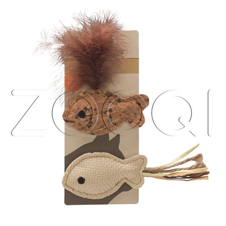 Beeztees Игрушка «Рыбка Сэди» для кошек, 2 шт