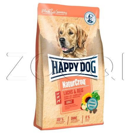 Happy Dog NaturCroq Salmon & Rice 22/9 для взрослых собак всех пород (лосось и рис)
