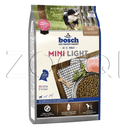 Bosch Mini Light для взрослых собак мелких пород с избыточным весом