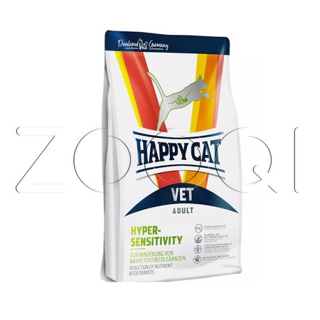 Happy Cat Vet Diet Hypersensitivity при пищевой аллергии и кормовой непереносимости