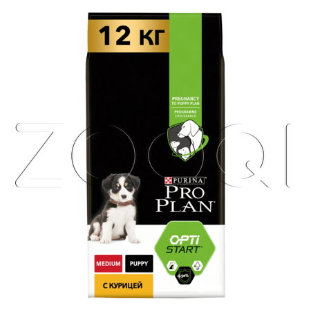 Purina Pro Plan OptiStart Meduum Puppy (курица, рис)