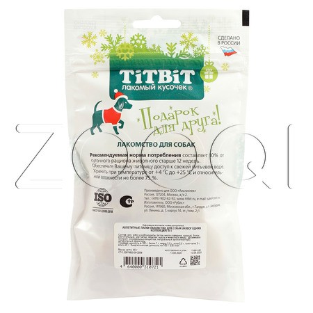 TiTBiT Аппетитные лапки для собак (Новогодняя коллекция), 80 г