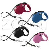 Поводок-рулетка "Flexi" "New Classic Compact" (S) 5 м - Красный