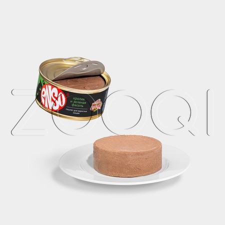 Паштет Enso для кошек (кролик, фасоль), 100 г