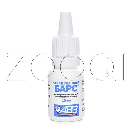 Барс Капли глазные для собак, кошек и кроликов, 10 мл