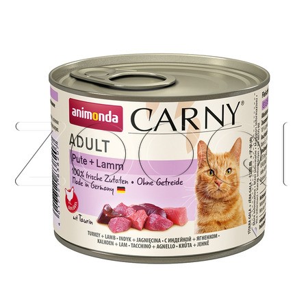 Консерва Carny Adult для кошек (индейка, ягненок), 200 г