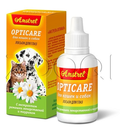 Amstrel Лосьон для глаз «Opticare» для кошек и собак