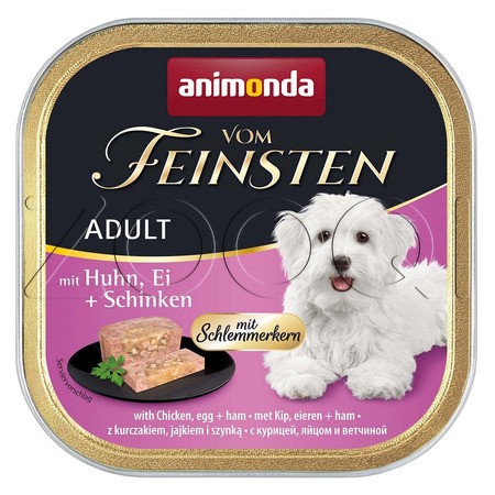 Паштет Vom Feinsten Adult для собак (курица, яйцо, ветчина), 150 г
