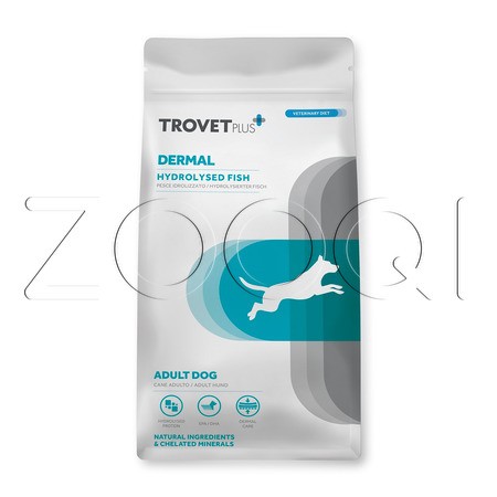 Корм Trovet Plus Adult Dog Dermal Hydrolised Fresh Fish для собак (белая рыба)