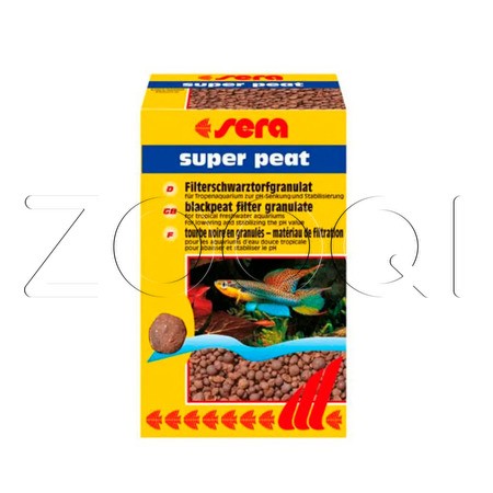 Наполнитель для фильтра Sera Super peat черный торф (500 гр)