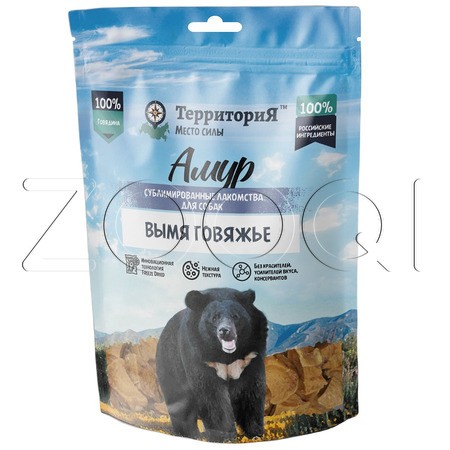 ТерриториЯ Амур Сублимированное лакомство «Вымя говяжье» для собак, 30 г
