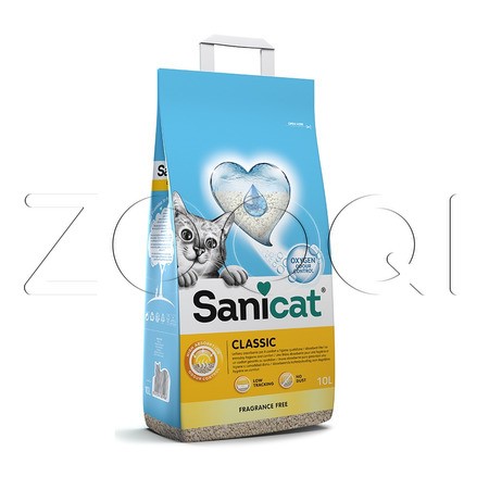 Наполнитель Sanicat Classic Fragrance Free для кошачьего туалета