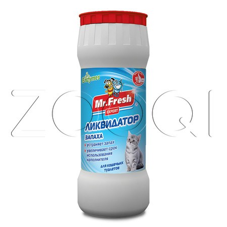 Mr. Fresh Expert Ликвидатор 2в1 для кошачьих туалетов, 500 г