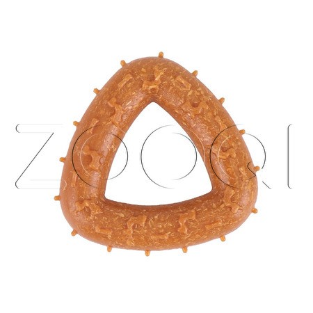 INDIGO Игрушка «Треугольник» с бамбуковым волокном для собак, 7x7 см