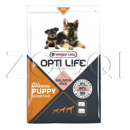 Opti Life Puppy Sensitive All Breeds (лосось и рис)
