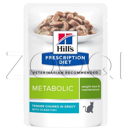 Hill's Prescription Diet Cat Metabolic для взрослых кошек с избыточным весом (рыба), 85 г