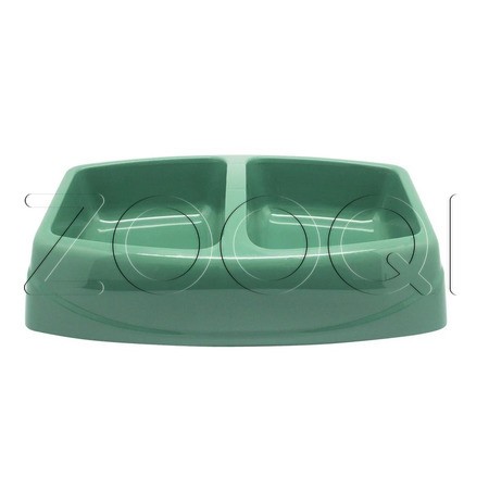 №1 Favorite Миска пластиковая двойная большая, 30.5х19.5х7.5 см, 2x500 мл