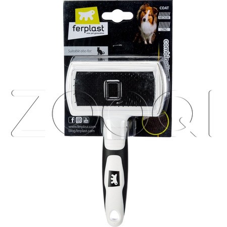 Ferplast Щетка-пуходерка GRO 5765 PREMIUM двойная для собак и кошек