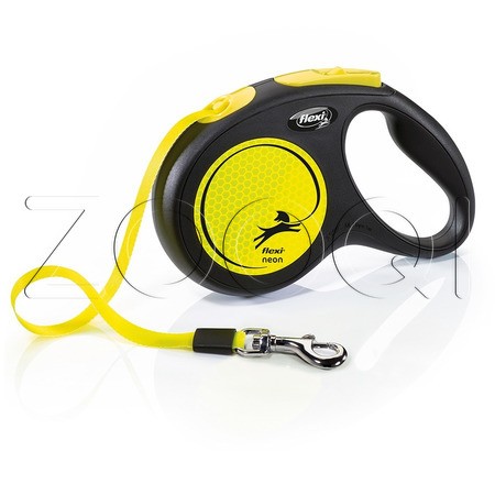 Flexi Поводок-рулетка New Neon M, лента 5 м