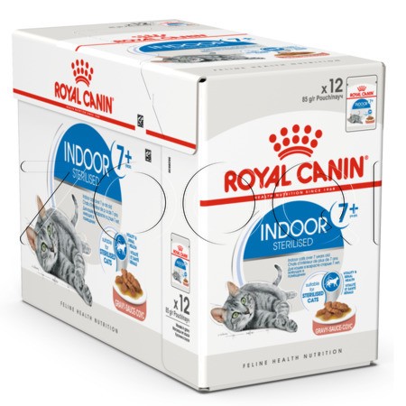Royal Canin Indoor Sterilised +7 (кусочки в соусе), 85 г