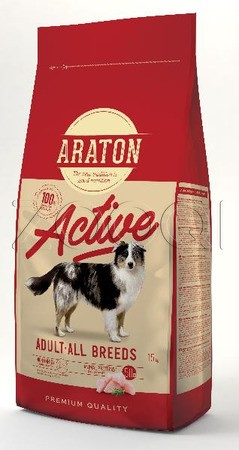 Araton Adult Active для взрослых активных собак всех пород, 15 кг