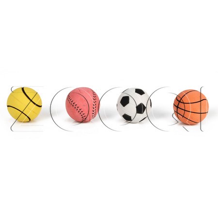 Beeztees Игрушка «Мяч из резины» для собак, 6.3 см