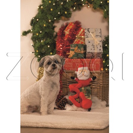 Beeztees Игрушка спираль «Санта-Клаус» для собак, 32,5 см