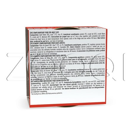 Консерва Schesir Cat для кошек (говядина, тунец, рис), 85 г