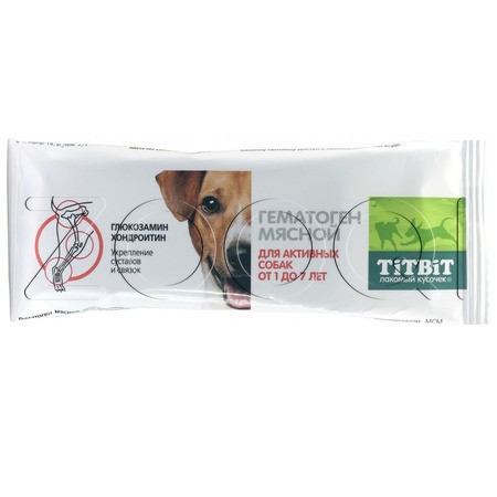 TiTBiT Гематоген мясной для активных собак, 35 г