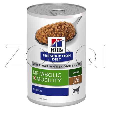 Hill's Prescription Diet Metabolic + Mobility для снижения веса и поддержания суставов у взрослых собак, 370 г