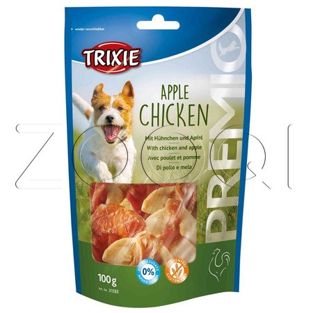 Лакомство Trixie Premio Кусочки с курицей и яблоком для собак, 100 г