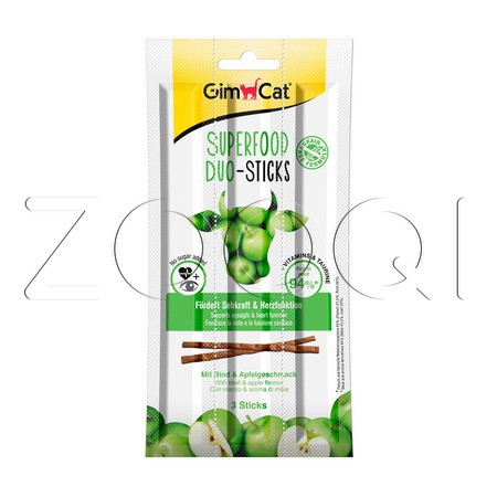 GimCat Палочки Superfood Duo-Sticks (говядина, яблоки)