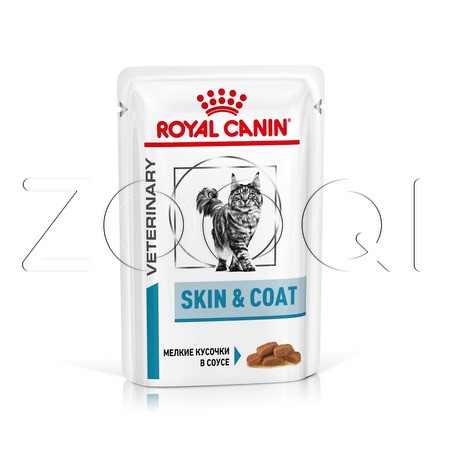 Royal Canin Skin & Coat Feline (мелкие кусочки в соусе), 85 г