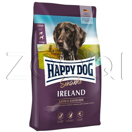 Happy Dog Sensible Ireland Raddit & Salmon 21/10 (кролик и лосось)