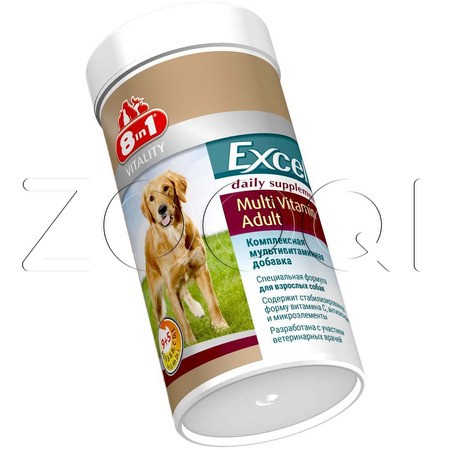 8 in 1 Excel Multi Vitamin Adult Мультивитамины для взрослых собак, 70 шт