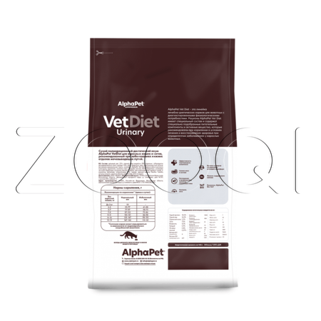 Корм AlphaPet Vet Diet Urinary для кошек и котов (индейка, курица)