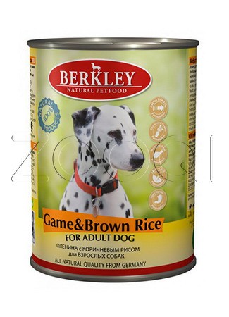 Оленина с коричневым рисом для взрослых собак, 400 г