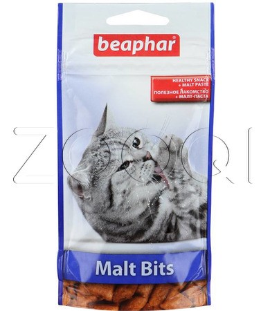 Подушечки для кошек с мальт-пастой Beaphar "Malt-Bits", 150 г, 300 шт