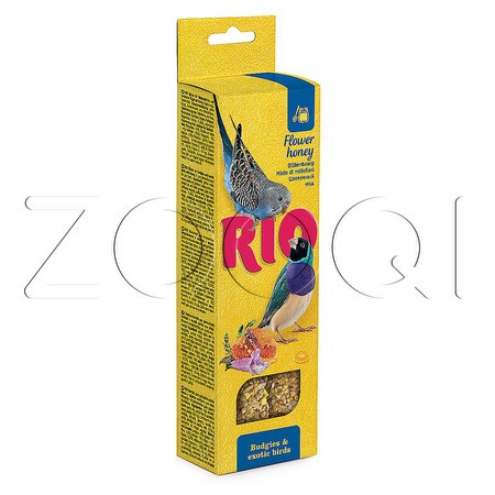 RIO Палочки для волнистых попугаев и экзотических птиц с медом, 2х40 г