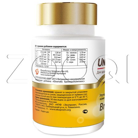 Unitabs BrewersComplex с пивными дрожжами для крупных собак