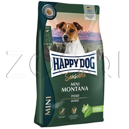 Happy Dog Sensible Mini Montana 24/12 (конина, картофель)