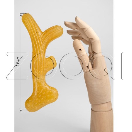 INDIGO Игрушка «Рог N 1Б» с кукурузным волокном для собак, 17x7 см