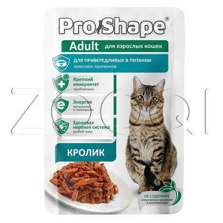 Пауч ProShape Adult для кошек (кролик), 75 г